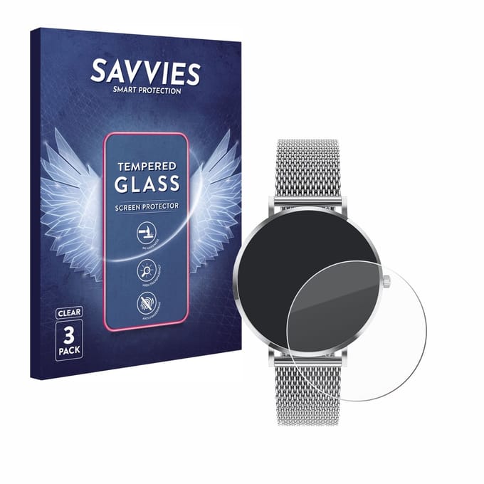 Savvies - Glas Screenprotector voor Pireware Amory 5 Mini - Gehard Beschermglas 9H 3 Stuks