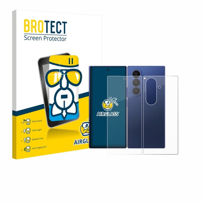 Screenprotector voor Samsung Galaxy Z Fold 7 (Voor+Achter) Beschermglas transparant