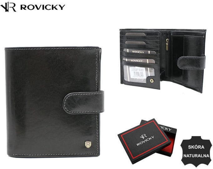 Rovicky® Luxury - Herenportefeuille - Hoogwaardig Rundleer - RFID Bescherming