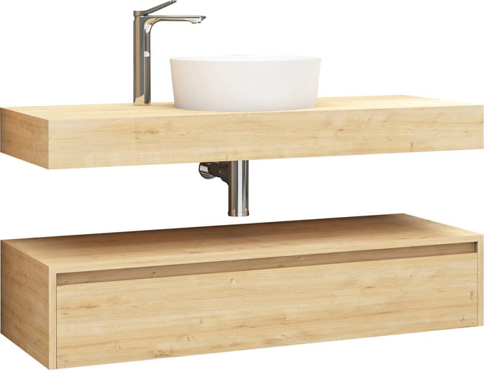 ALONI LINA wastafelonderkast – 120 cm – Eiken