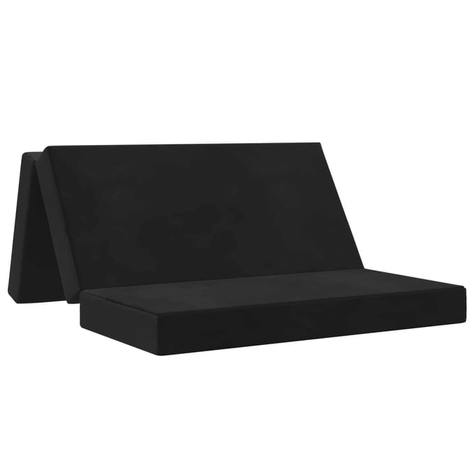 vidaXL - Vouwbare - Sofa - Bed - 120 - x - 67 - x - 45 - cm - Zwart