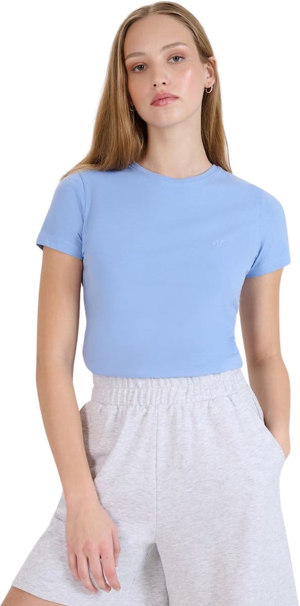 4F T-shirt Dames Denim - Maat XS
