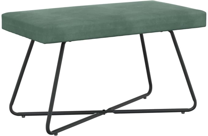 vidaXL - Bank - Zeegroen - 80 - x - 40 - x - 45 - cm - fluweel