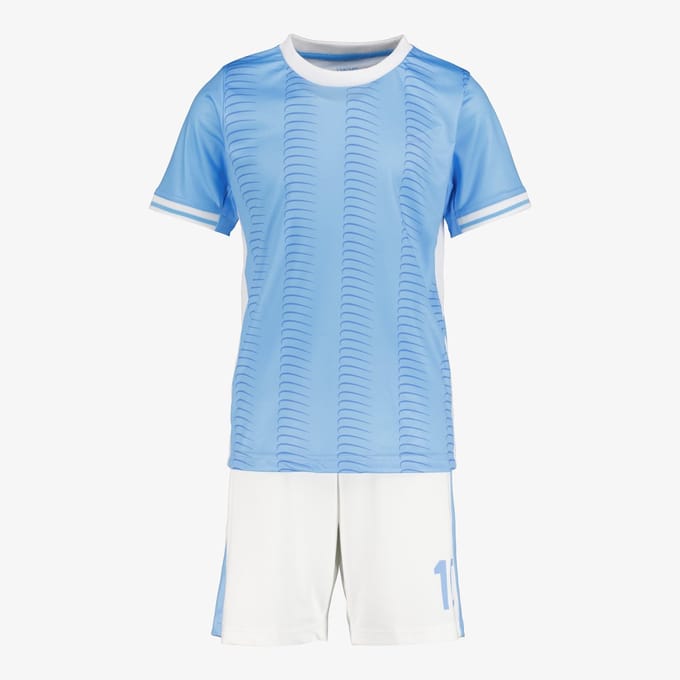 Dutchy tweedelige kinder sport set blauw wit - Maat 176