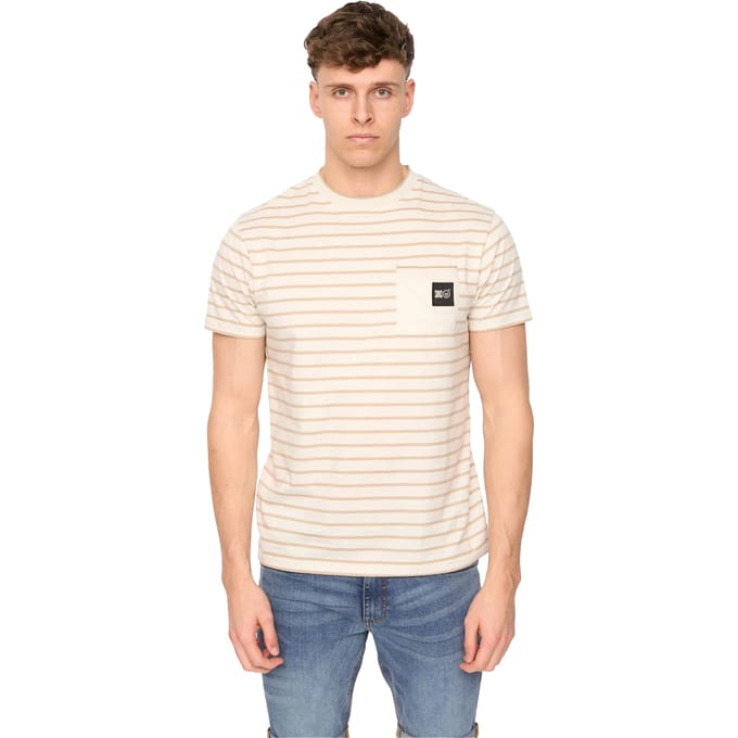 Duck and Cover Mannen Danversity T-Shirt (Stone)