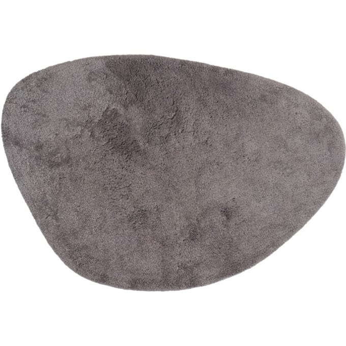 Badmat Beach - Grey 80 x 100 cm - Asymmetrische Katoenen Badmat
