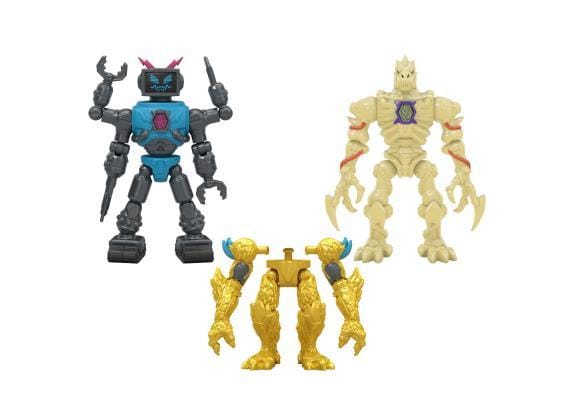 MrBeast Lab Hybrids - Hyper Fusion serie Multipack – Experimenteer en creëer 2 mix & match Actiefiguren