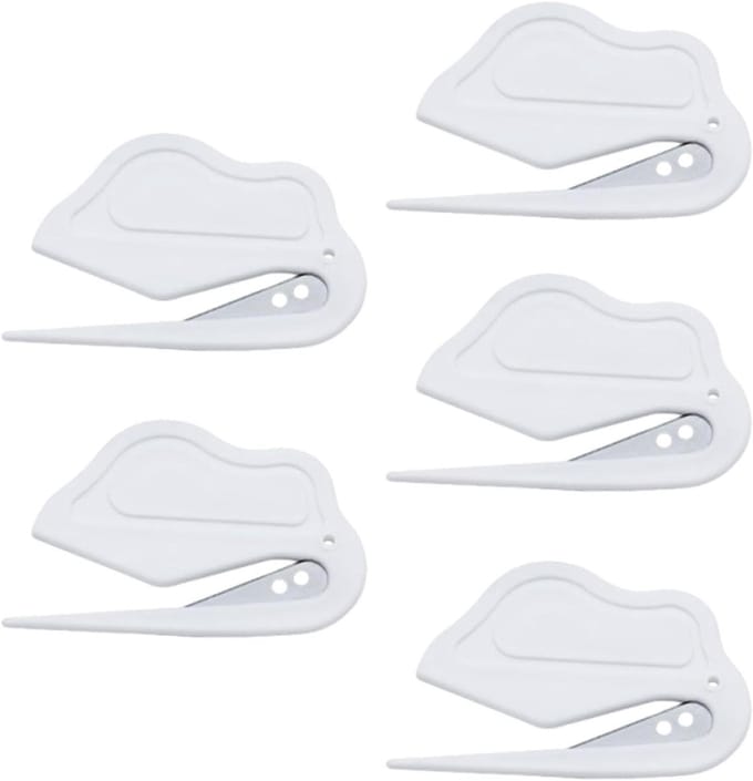 Knopener Envelopsnijder - Briefopener Set - Post Snel Openen - Ergonomisch Ontwerp - 5 Stuks - Wit