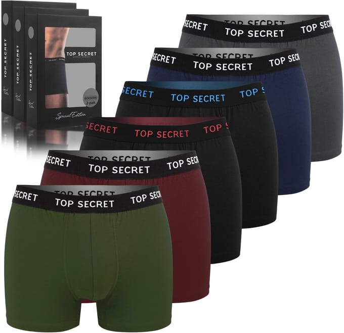 Top Secret - Bokserki Męskie - 6 Stuks - Katoen - XXL