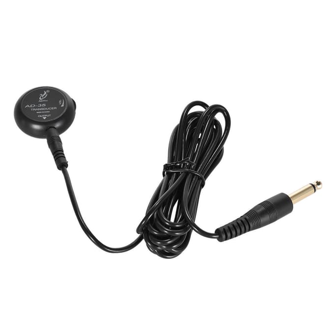Piezo Pickup Contact Microfoon Transducer met 6,35mm Uitgangsstekker 10 Kabel