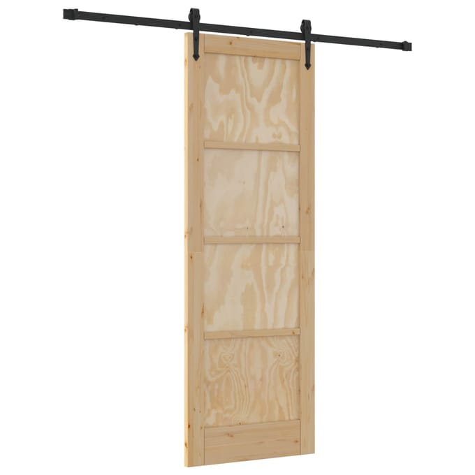 vidaXL - Schuifdeur - ORKDAL - 73,5 - x - 211 - cm - Massief - grenenhout