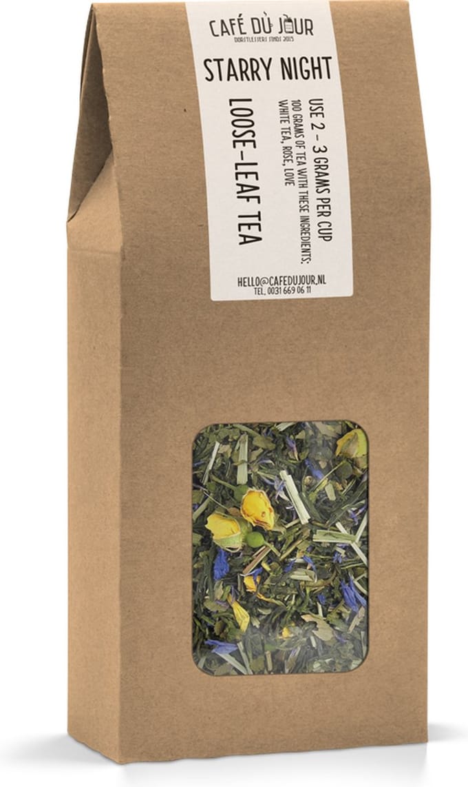 Sterrennacht - groene thee 100 gram - Café du Jour losse thee