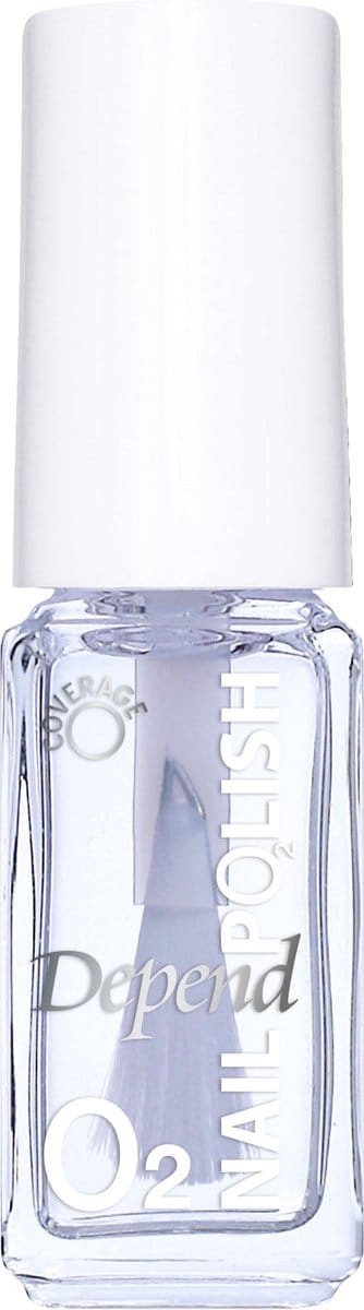 Depend | O2 Nailpolish | nagellak | Transparant | nr. 033 | 5ml - Zuurstofdoorlatend