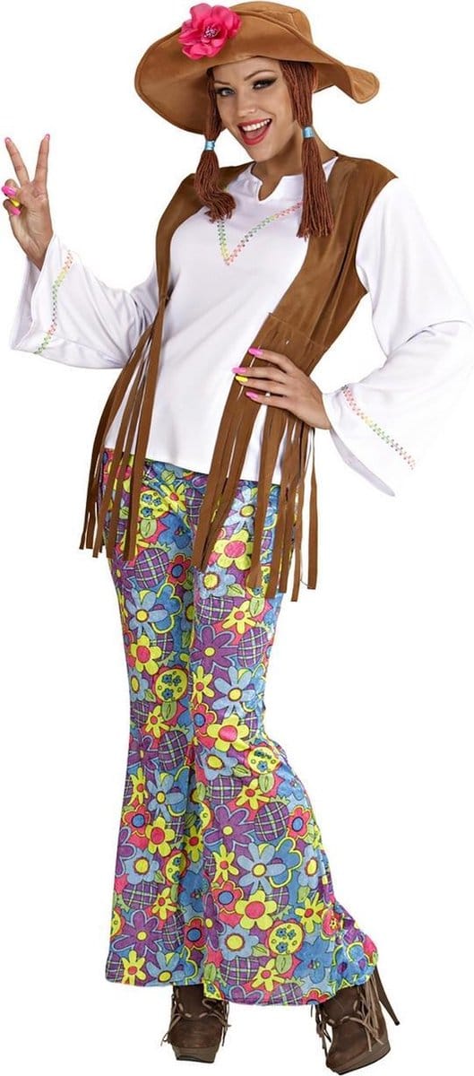 Hippie Woodstock kostuum vrouw - Maat S