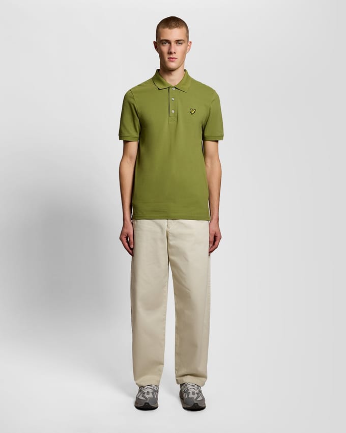 Lyle & Scott Plain Polo Heren - Maat M