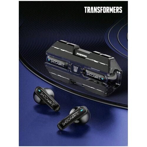 Transformers TF-T01 Bluetooth-headset, half-in-ear, lange batterijduur, zwart