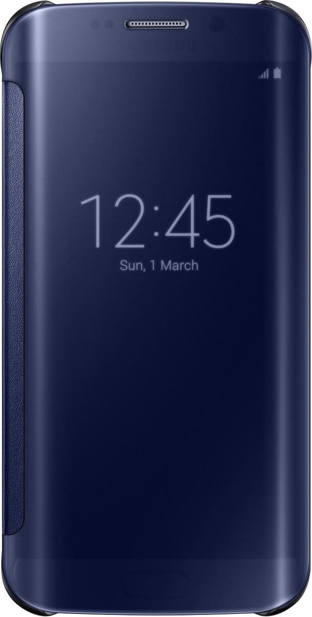 Samsung Galaxy S6 Edge Clear View Cover - Zwart