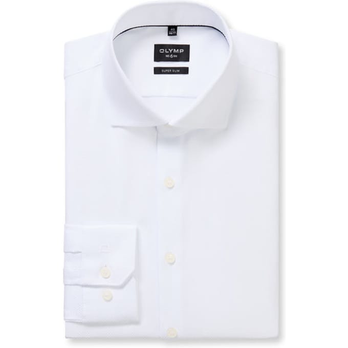 OLYMP No. Six Overhemd, Super Slim, Royal Kent, Wit
