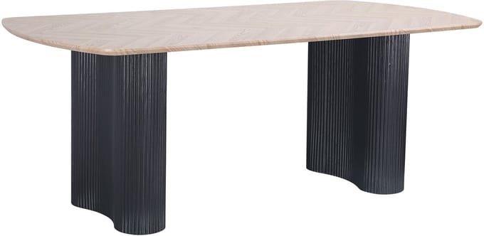 Eettafel-Visgraat - 200x100 cm - Eikenlook