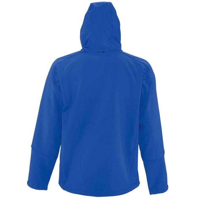 SOLS Heren Replay Soft Shell Jas met capuchon (Koningsblauw)