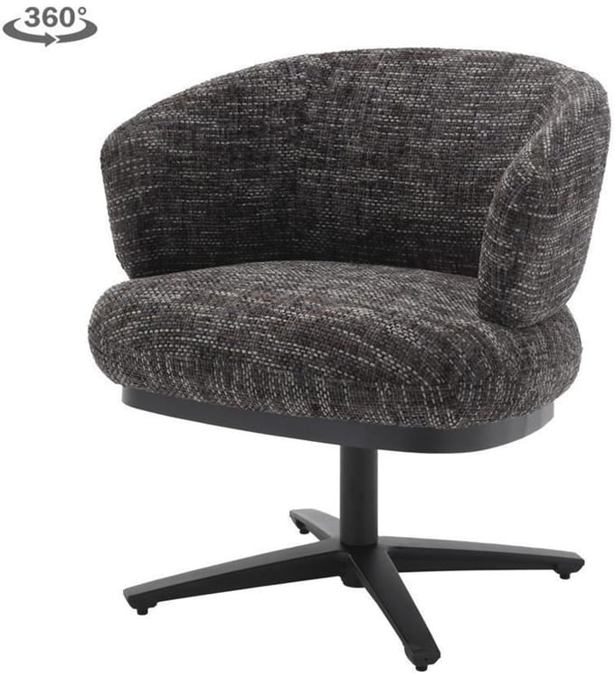 Tower Living - Perca lounge armstoel - blauw/grijs
