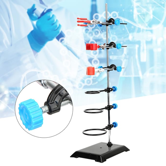 Laboratorium Ondersteuningsstandaard Beugel Chemische Kolfklem Laboratorium Experiment Instrument Schoolbenodigdheid gray