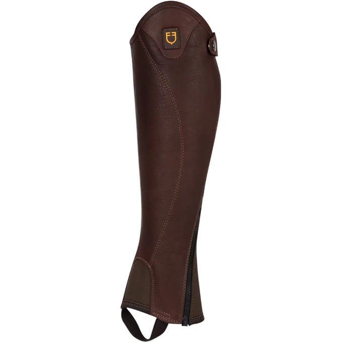 Mini-chaps van soepel leer met een zijrits Equestro