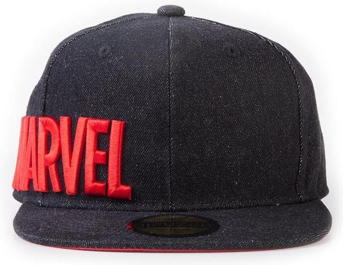 Marvel Snapback pet Patches Logo Zwart