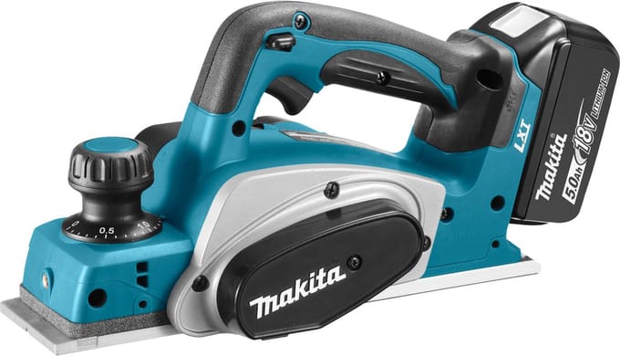 Makita DKP180RTJ Accuschaafmachine Schaafbreedte: 82 mm 18 V 5 Ah Felsdiepte (max.): 9 mm