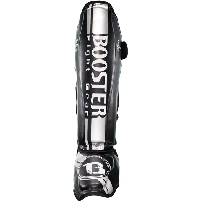 Booster Fight Gear - Scheenbeschermer - V3 - Zilver - Maat M