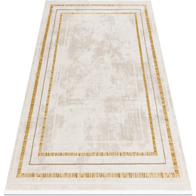 Kleden Rugsx Modern tapijt DUKE 51523 crème / goud 80x150 cm