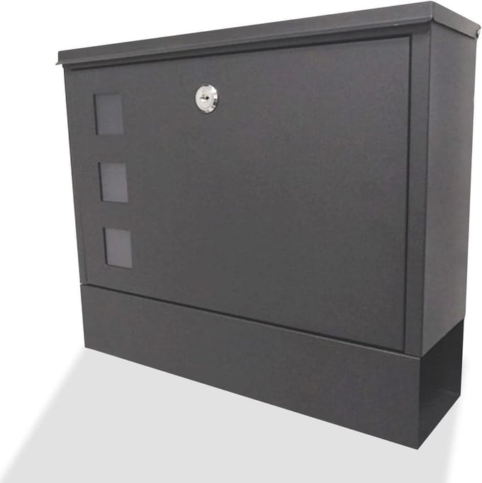 Brievenbus - Brievenbus buiten - Post ontvangen - Gegalvaniseerd staal - 36x30 cm - Wit