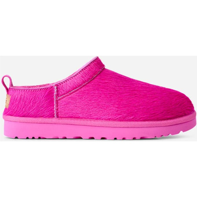 UGG® Classic Micro Calf Hair Boot in Bright Fuchsia, Size 3, Polyester/Leather
