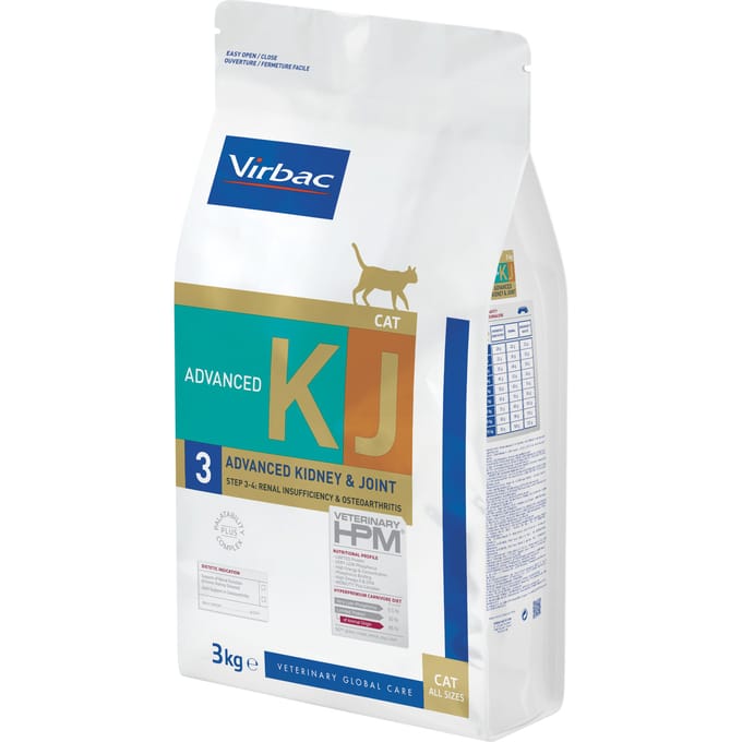 2x3kg Virbac Veterinary HPM Cat Advanced Kidney & Joint Support KJ3 droogvoer voor katten