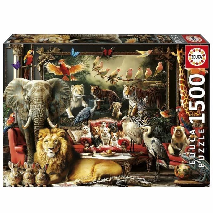 Puzzel - EDUCA - Het Dierenhuis - 1500 stukjes - 85 x 60 cm - vanaf 15 jaar