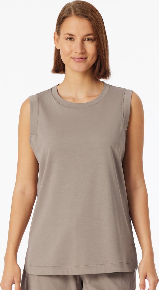 SCHIESSER Tanktop gemercerceriseerd interlock clay - Mix+ Relax Small