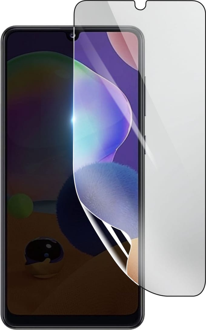 3mk, Geschikt voor Samsung Galaxy A31, Schokbestendige Hydrogel Screenprotector, Transparant