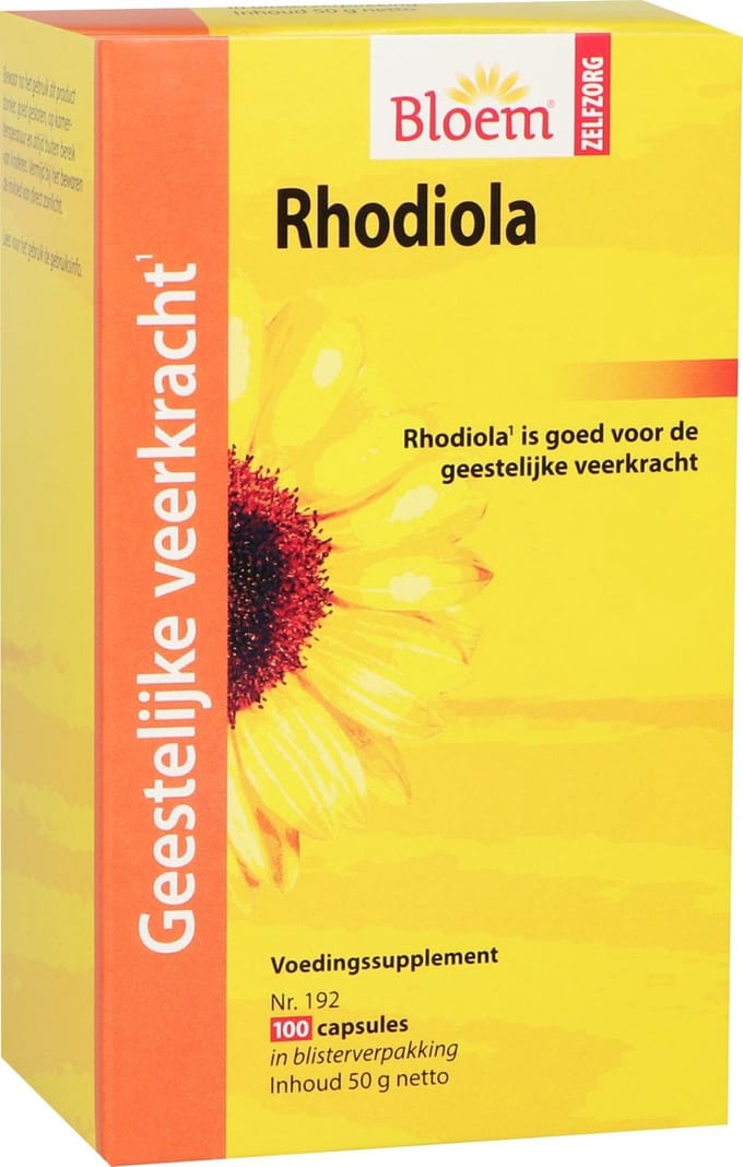 Bloem Rhodiola Capsules Geestelijke Veerkracht