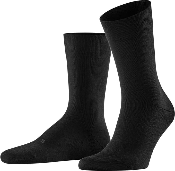 FALKE Stabilizing Wool Everyday met compressiezone functioneel materiaal sokken heren zwart - maat 43-44