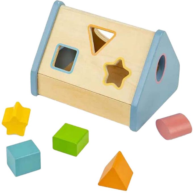 Bigjigs Shape Sorter House 5-piece.