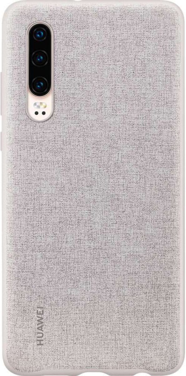 Huawei PU Back Cover voor Huawei P30 - Grijs