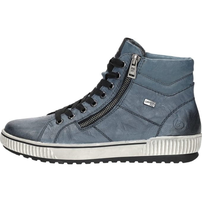 Remonte Veterboots blauw Leer - Maat 43