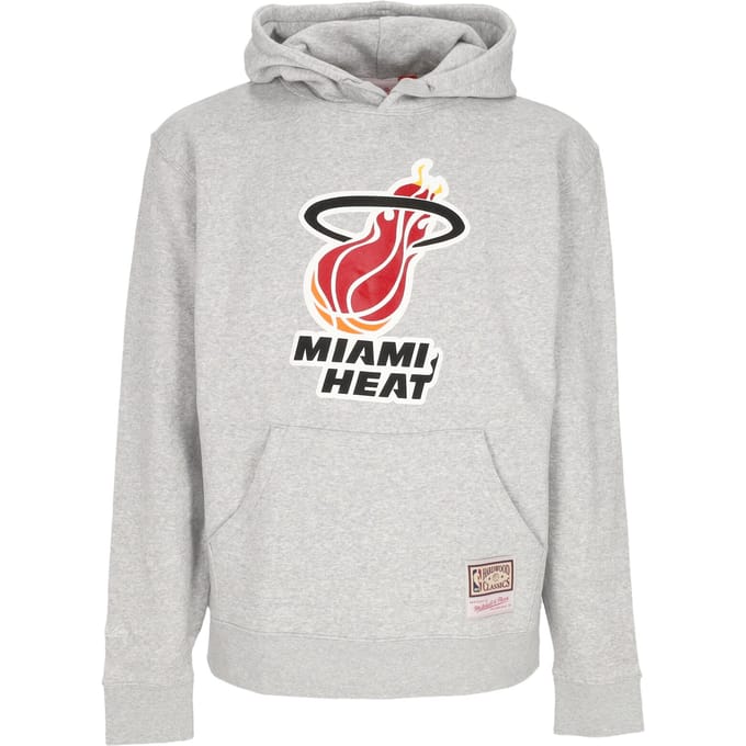 Herensweater met capuchon Nba Team-logo Miahea gemeleerd grijs