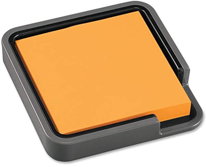 Notitiepapierdispenser voor Bureau - Grijze Houder met 90 Vellen