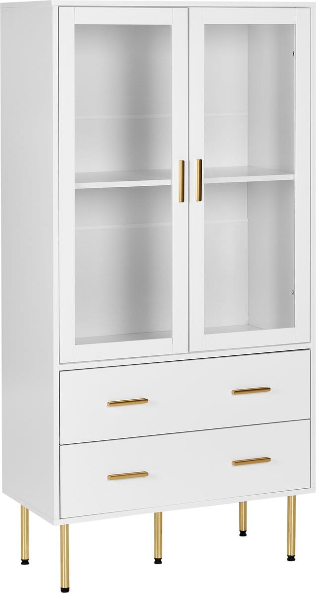 MILORA - Buffetkast - Wit - MDF