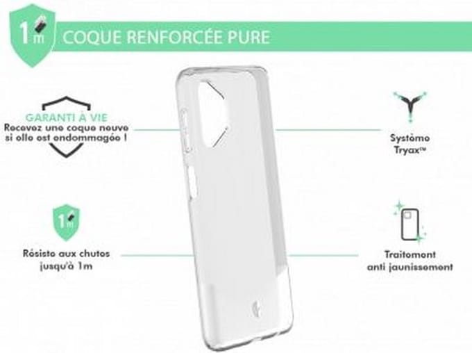 Force Case, Hoesje geschikt voor Samsung Galaxy A32 5G - PURE Versterkt, Transparant