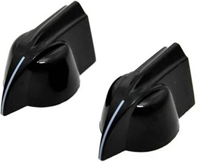 Allparts PK0173023 Zwarte Pointerknoppen - Set van 2
