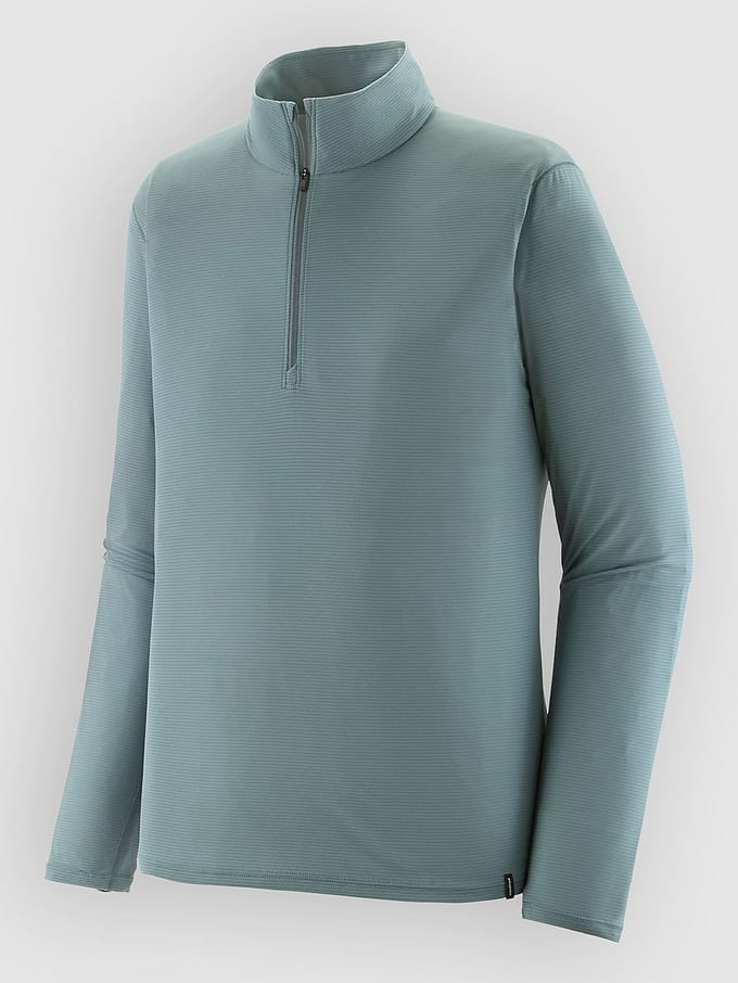 Patagonia Cap LW Zip Neck Thermo Shirt blauw
