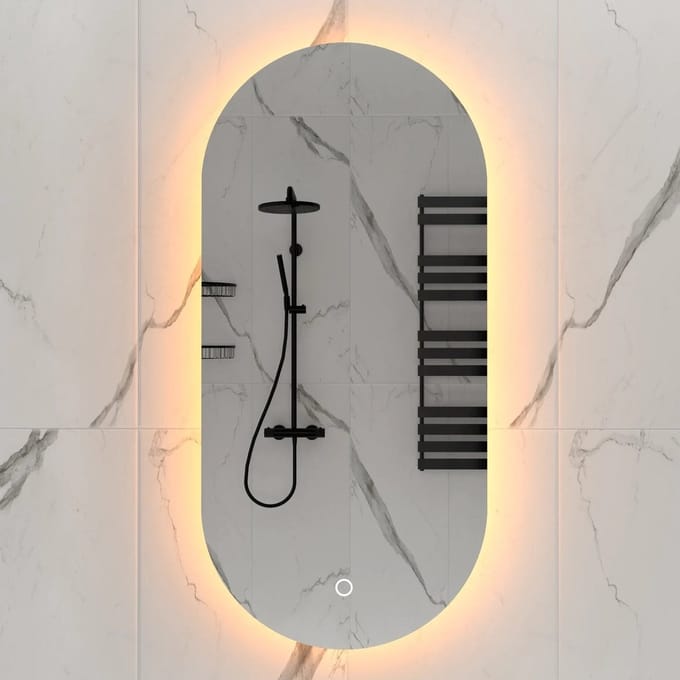 DutchLine - Alura Ovaal Luxe Indirecte LED Spiegel - 60