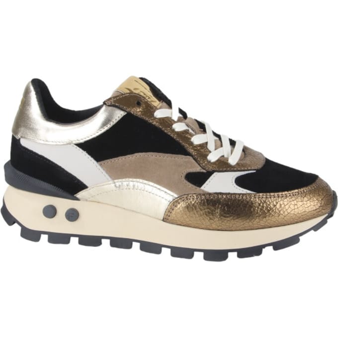 Floris Van Bommel Sfw-10098 Blokki Sneakers - Suède - Dames - Goud - Maat 37